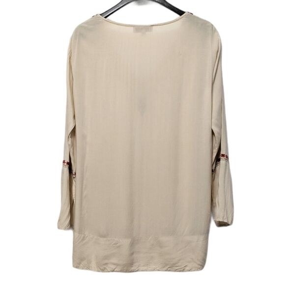 R CINCO RANCH Embroidered Beaded Tunic Top S - Picture 6 of 8